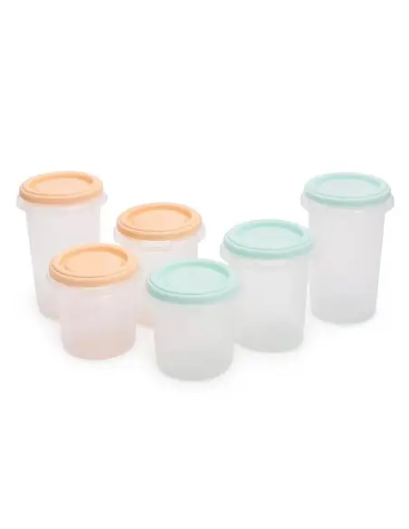 Miniland Set 6 Pots de Conservation Multicolore dans Conservation du lait chez Baby And Mom Maroc