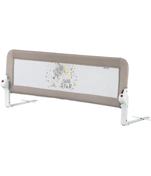 Barrière de Lit 180° Pliable 120 x 48,50 cm - Gris Mouton.