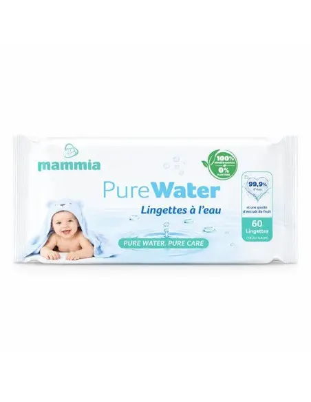 Mammia Baby wipes PureWater 99.9% water x60