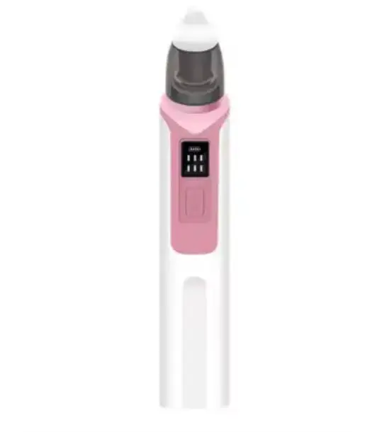 Mouche Bébé Aspirateur Nasal Électrique 6 Vitesses Rechargeable en Silicone Ajustable - Rose