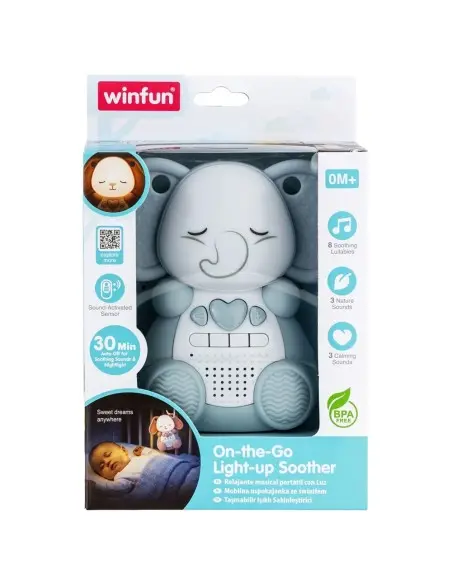 Winfun Veilleuse Portable Éléphant pour Bébé 0mois+ dans Veilleuse musicale chez Baby And Mom Maroc