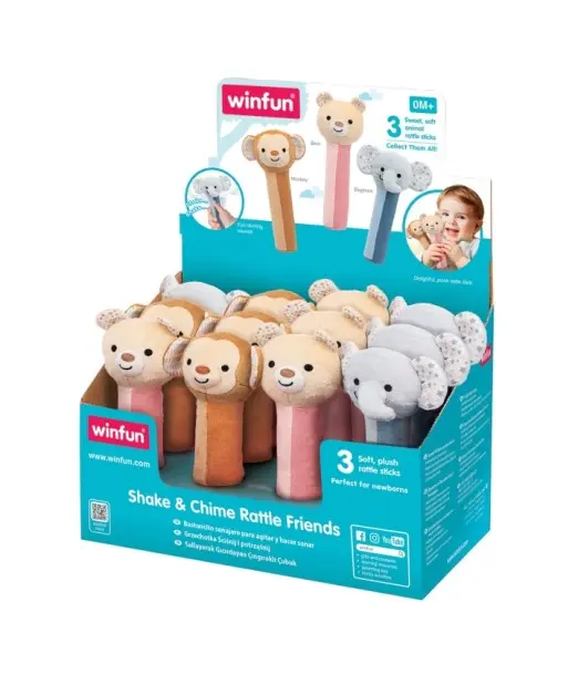 Winfun Doudou Bâton - Nouvelles Couleurs 0m+