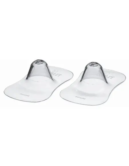 Philips Avent silicone nipple shields – nipple protection during breastfeeding, size S (15 mm)