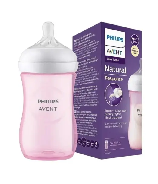 Philips Avent Biberon Natural Response 1m+ 260ml - Rose