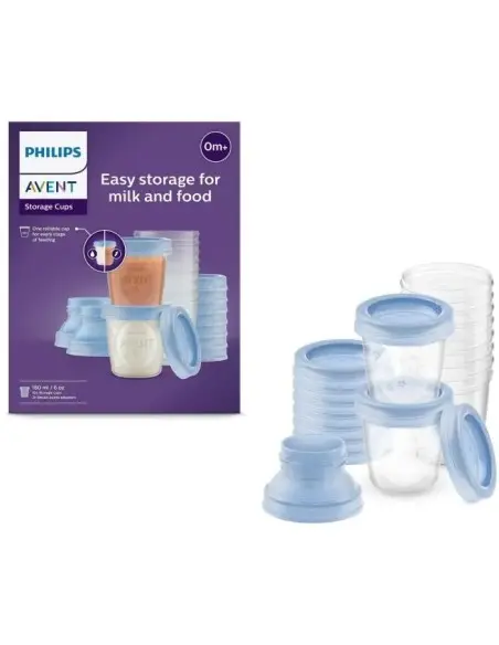 Philips Avent reusable storage pots for breast milk 180 ml – pack of 10 — photo 2