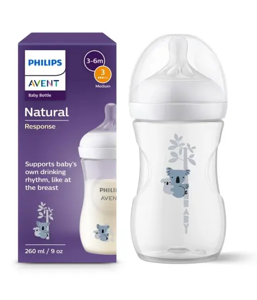 زجاجة رضاعة Natural سعة 260 ml تصميم Koala Avent