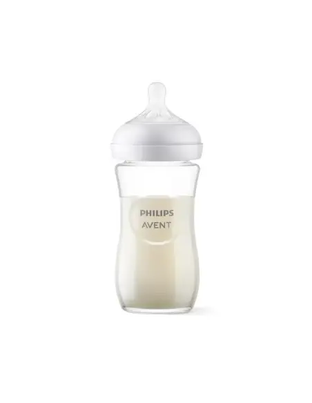 Philips Avent Biberon Natural en Verre 260 ml – 3 à 6mois dans Biberon & Accessoires chez Baby And Mom Maroc