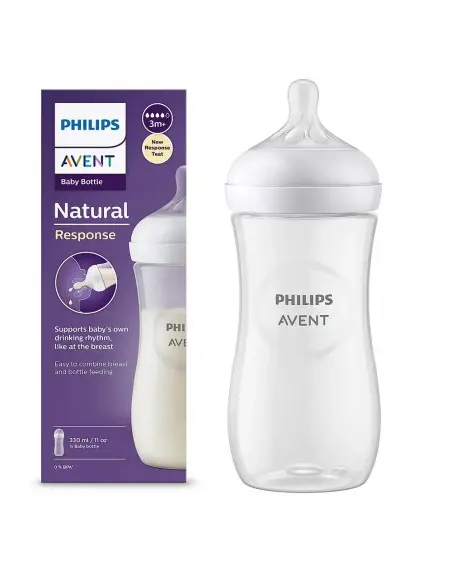 Philips Avent Biberon Natural Response 330 ml – Dès 3mois dans Univers Bébé chez Baby And Mom Maroc