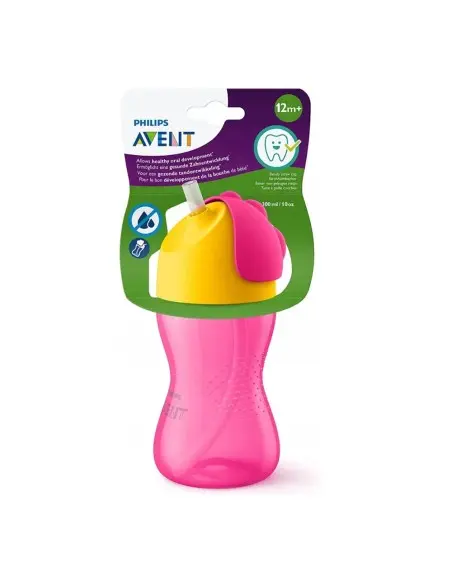 كوب بقِشّة Avent سعة 300 ml، من 12 شهراً — خالٍ من البيسفينول أ، وردي dans أواني طعام الأطفال chez Baby And Mom Maroc