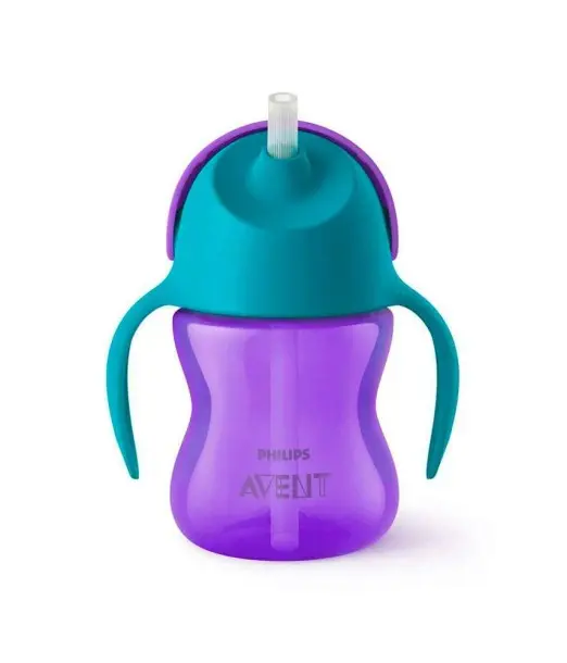 Philips Avent Tasse à Paille 200ml 9m+ Violet. 2