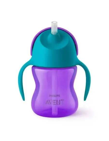 Philips Avent Tasse à Paille 200ml 9m+ Violet Vaisselle bébé -