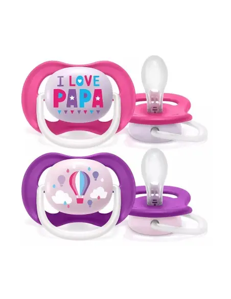 Sucette Avent Natural Ultra Air Happy 6-18mois Papa/Ballon dans Sucettes chez Baby And Mom Maroc