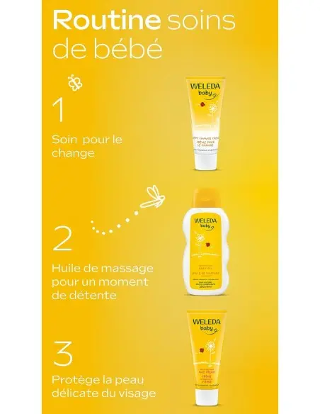 Weleda Crème protectrice Visage au Calendula Bio 50ml Crème