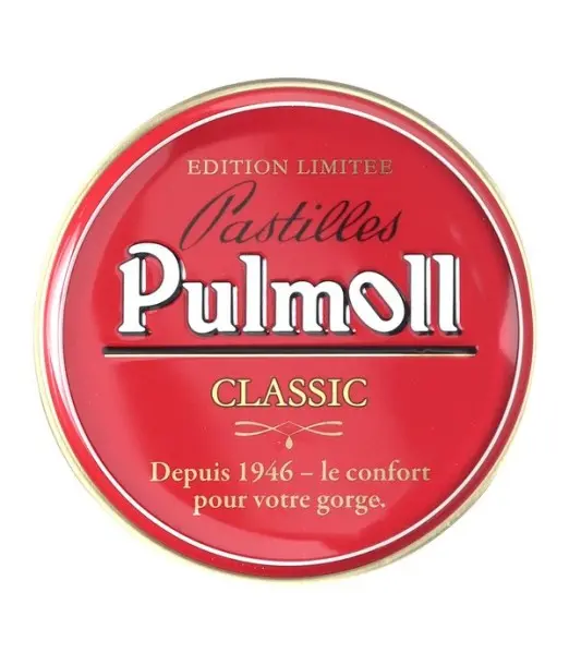 Pulmoll Rouge Classic – Pastilles pour la Gorge au Miel, Réglisse et Menthol 75g.