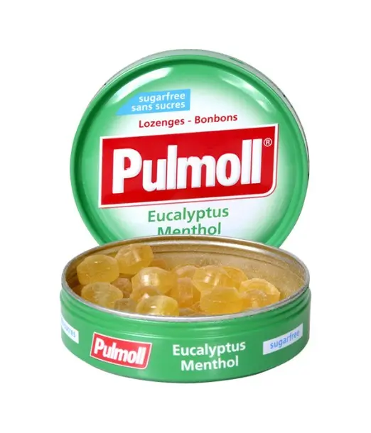 Pulmoll Eucalyptus Menthol – Pastilles Sans Sucres 75g au Maroc - Baby And Mom 2