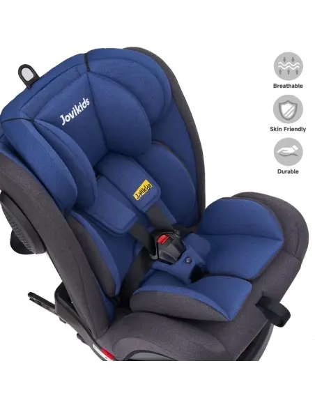 Jovikids Siège auto Rotatif Isofix à 360° Angela 40-150cm Bleu dans Siège auto chez Baby And Mom Maroc