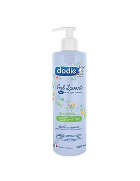 Gel lavant 3 en 1 flacon Pompe 500 ml Dodie