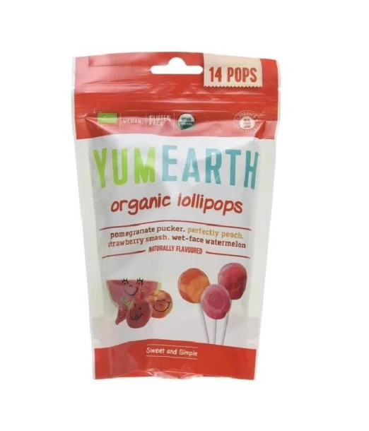 14 organic fruit pacifiers Pomegranate / Watermelon / Strawberry / Peach