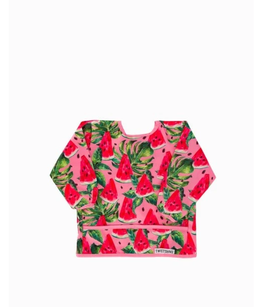 Twistshake long-sleeve bib from 6 months Watermelon