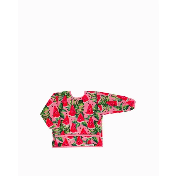 Bavoir à manches longues Twistshake - Pastèque