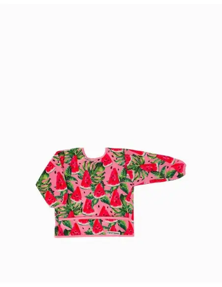 Bavoir à manches longues Twistshake - Pastèque