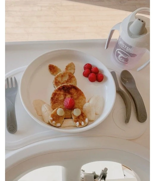 Twistshake training cutlery — grey 2