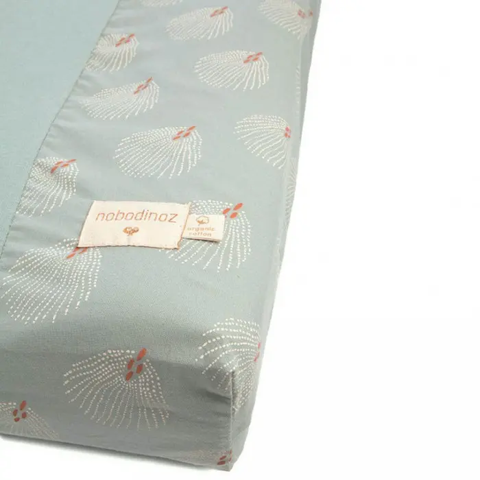Housse de matelas à langer Calma White Gatsby Antique Green
