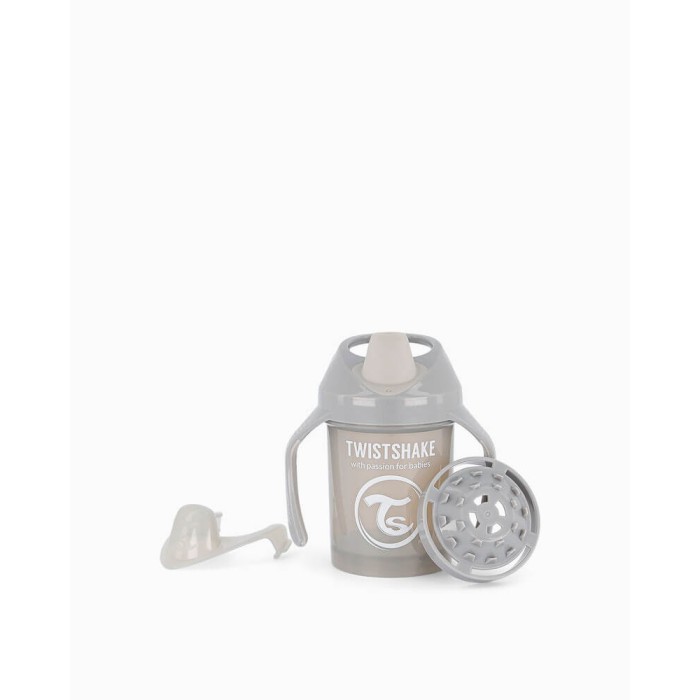 Tasse à Bec Anti-fuites 230ml Twistshake Gris
