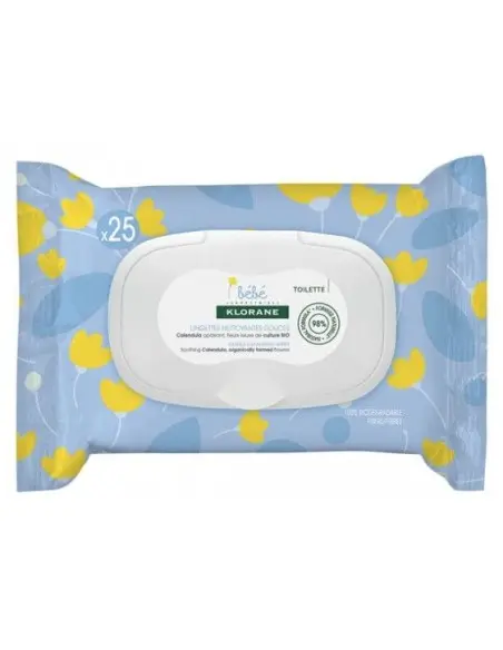 Klorane Baby 25 gentle cleansing wipes