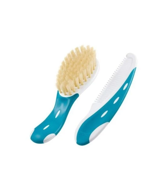 Nuk brush and comb for baby from 0 months Blue