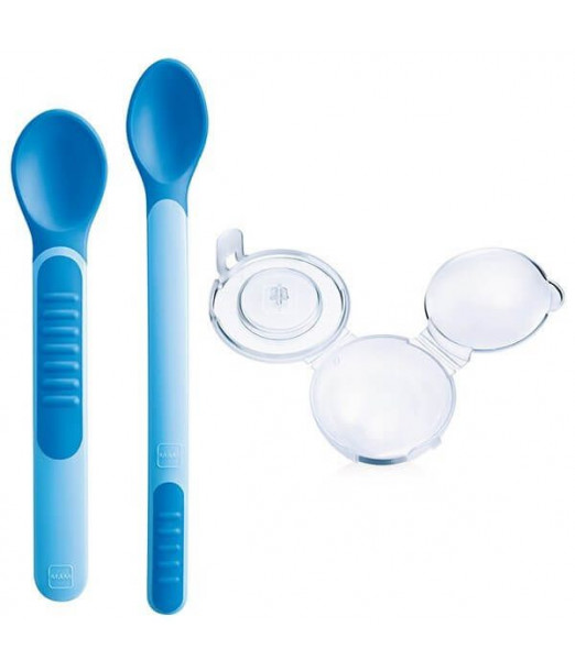 Cuillère sensible à la chaleur Mam Bleue