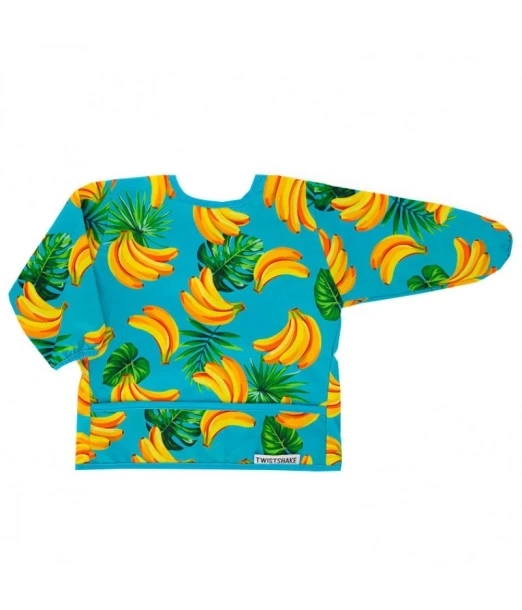 Twistshake long-sleeved bib from 6 months — Banana