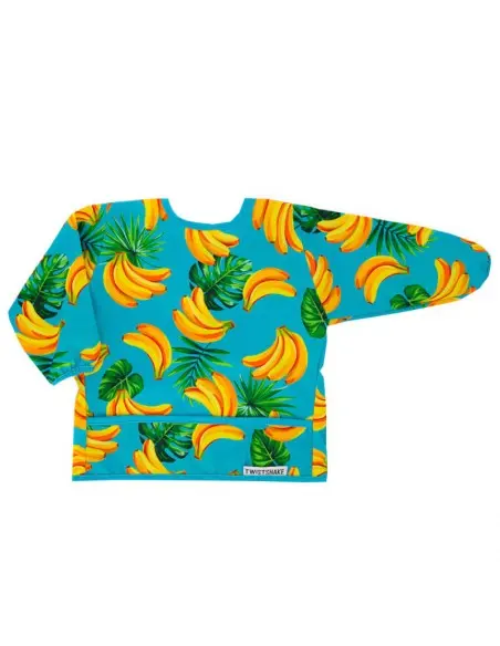 Twistshake long-sleeved bib from 6 months — Banana