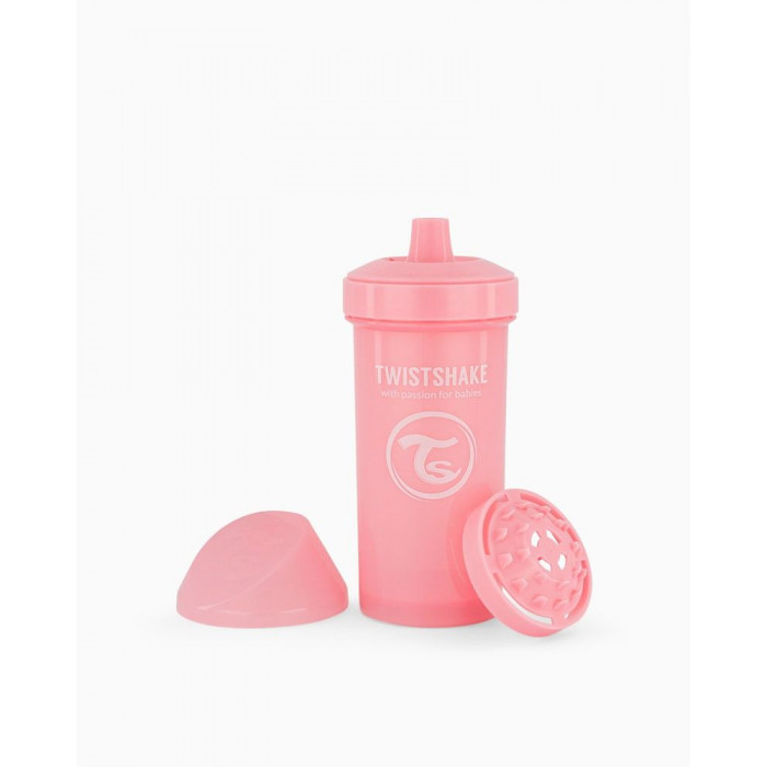 Kid Cup Anti Fuites 360ml Twistshake Rose