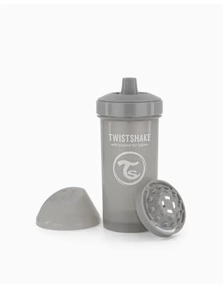 Kid cup Anti-fuites 360ml Twistshake Gris