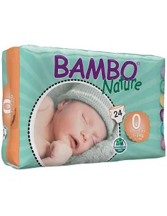 Couches Bambo Nature Taille 0 (1-3kg) 24 Unités