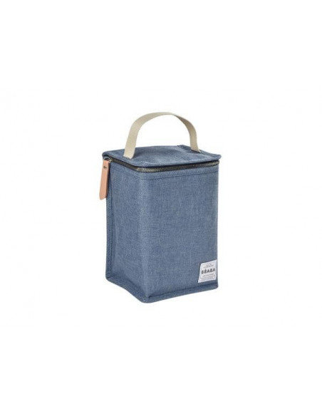 Pochette repas isotherme bleu jeans Béaba