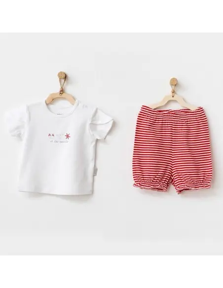 Ensemble bébé 2 pièces Beach Time 18-24 mois Rouge