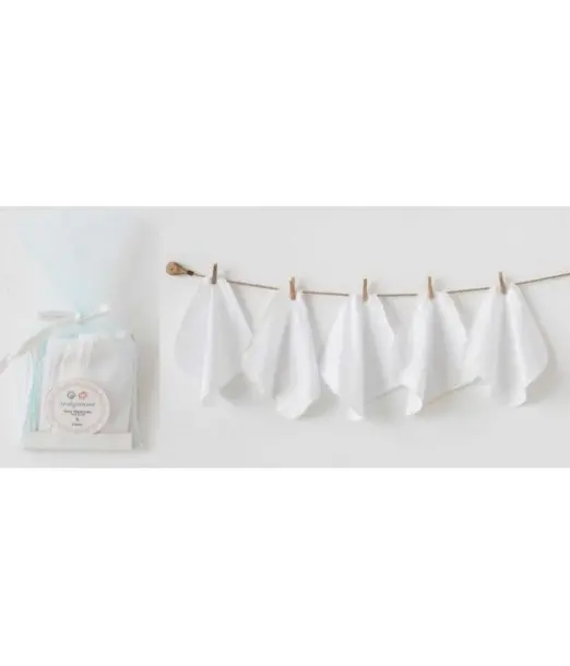 Lingettes Lavables en Coton x5 - Bleu Bonnet, Moufles 2