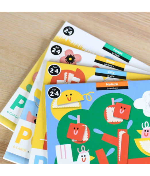 Poppik Stickers 6 Cartes + 96 Gommettes La Nature (2ans et +) 2