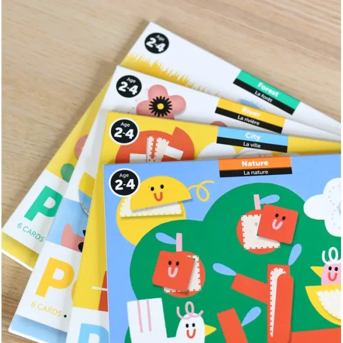 Poppik Stickers 6 Cartes + 96 Gommettes La Nature (2ans et +)