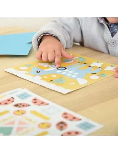 Poppik Stickers 6 cards + 96 stickers The Forest (from 2 years) — photo 2