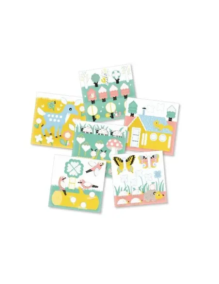 Poppik Stickers 6 cards + 96 stickers The Forest (from 2 years) — photo 4