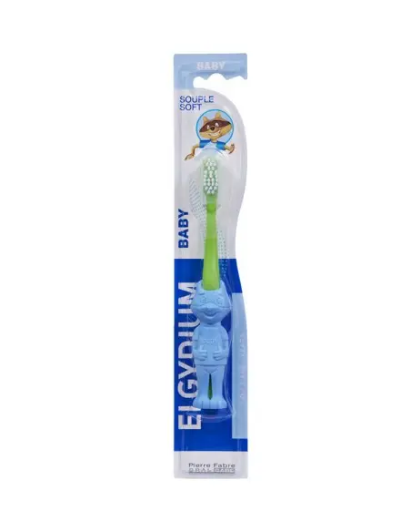 Toothbrush from 0 to 2 years Blue ELGYDIUM Baby