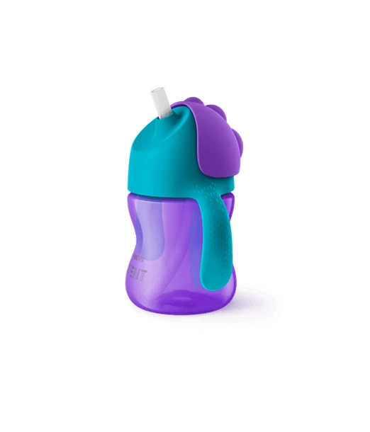 Avent straw cup 200 ml from 9 months BPA-free - violet