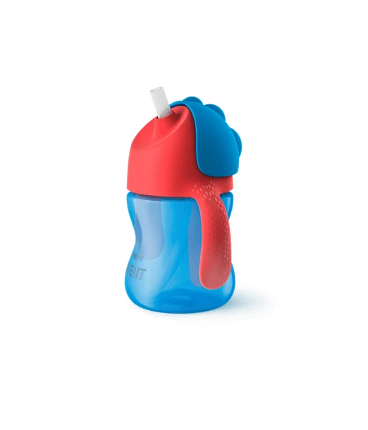 Avent straw cup 200 ml, from 9 months, BPA-free — Blue