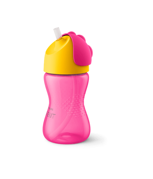 Tasse à paille Avent 300ml 12m+ Rose