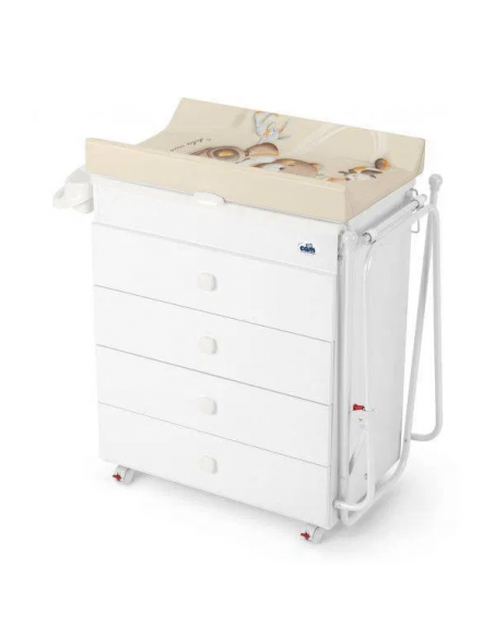 Commode à langer avec baignoire Asia Blanche CAM