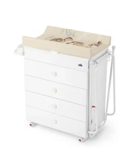 Commode à langer avec baignoire Asia Blanche CAM