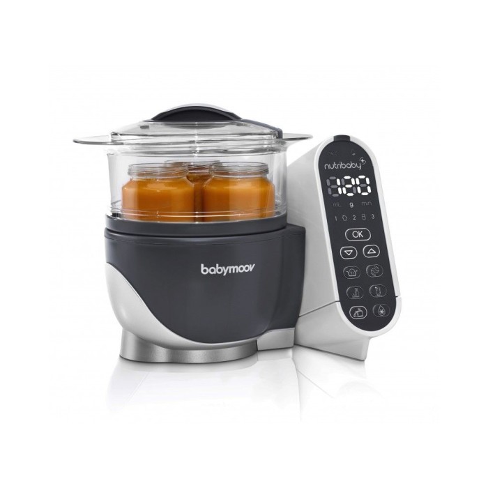 Robot Cuiseur À Vapeur Nutribaby (+) pour Bébé Gris Babymoov